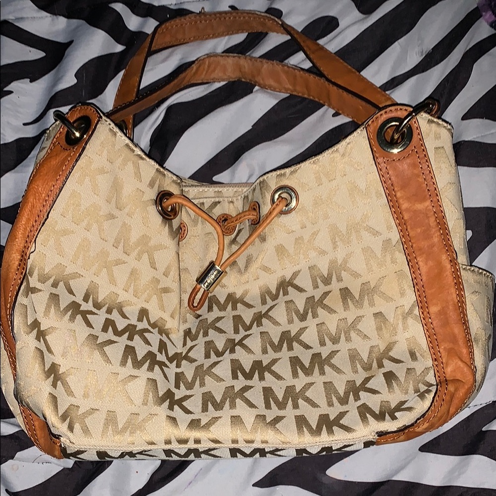 Michael Kors Tan and Brown Women's Bag